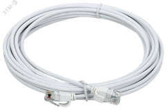 Патч-корд категории 5E UTP LSZH 3м slim колпачок с язычком белый PC08-C5EUL-3M-SL-WT ITK