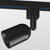 Трековый светильник однофазный TR41-GU10 BK MR16 черный под лампу Б0054171 ЭРА