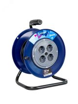 Удлинитель КОСМОС катушка 6А 4 гн ПВС 2*0,75 30м YKKsm30m-4g(6A) Космос