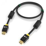 Кабель DisplayPort 1.4 20M на 20M, 2 м., черный, ферритовые кольца 1000575200 Greenconnect