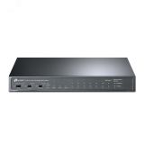 Коммутатор неуправляемый PoE 11 портов, 8хPoE 10/100 Мб/с, 1хSFP, 2хRJ45, 124 Вт 1000621448 TP-Link