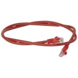 Патч-корд категория 6 U/UTP красный LSZH (1м) 051862 Legrand