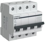 Автоматический выключатель ВА47-29М 4P 5А 4,5кА C GENERICA MVA21-4-005-C-G IEK