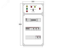 Щит управления электрообогревом DEVIBOX HR 5x1700 D850 (в комплекте с терморегулятором) DBR005 DEVIbox