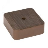 Коробка разветвительная KMP-030-030 (78х78х26) тёмное дерево PROxima plc-kmr-030-030-t EKF