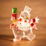 Снеговик с подарком RGB на присоске 501-022 Neon-Night