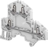 Клемма втычная ZK2.5-D2-BL 2 уровня синяя 2.5 мм.кв 4 зажима 1SNK705220R0000 TE Connectivity (Entrelec,Tyco)