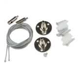 UFB-Q122 H28 SILVER SET02 Набор из 2-х штук для подвесного Монтажа однофазных шинопроводов типа G. Серебряный. TM Volpe. UL-00006442  Uniel