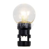 Лампа Шар 6 LED вместе с патроном для Белт-Лайта,  тёплый белый, 45 мм, прозрачная колба 405-148 Neon-Night