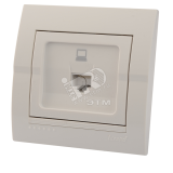 DERIY Розетка RJ45 белый 702-0202-139 Lezard
