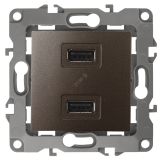 Устройство зарядное USB, 5В-2100мА, Эра12, бронза, 12-4110-13 Б0027498 ЭРА