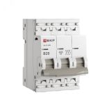 Автоматический выключатель 3P 20А (B) 4,5kA ВА 47-63N EKF PROxima M634320B EKF