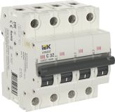 ARMAT Выключатель автоматический четырехполюсный C 32А M06N AR-M06N-4-C032 IEK