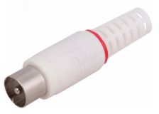 Разъем штекер TV без пайки белый PROCONNECT 05-2041-2 REXANT