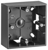 15 Коробка для наружного монтажа на 1 пост, графит 1590751-038 Simon