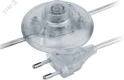 Шнур NPS-FS01-170-2x0.5-TR 1.7м с выкл. прозр. Nav 21099 Navigator Group