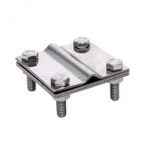 Зажим полоса 40 - прут 10 (3 пластины 70x70мм) Ni PROxima lp-3101-ni EKF
