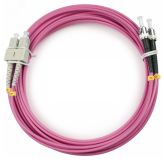 Шнур оптический duplex 25м SC-ST 50/125 мм OM4 LSZH 9129c Cabeus