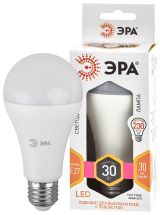 Лампа светодиодная Е27 30Вт груша теплый белый свет STD LED A65-30W-827-E27 E27 / ЭРА Б0048015 ЭРА