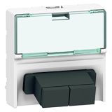 Mosaic-New Розетка оптоволоконная 2хSC push-pull 078617 Legrand