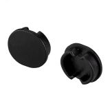 Заглушка ARH-ROUND-D20-DUAL BLACK глухая (пластик) 039303 Arlight