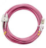 Шнур оптический duplex 10м LC-SC 50/125 мм OM4 LSZH 9146c Cabeus