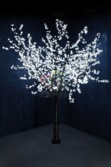 Дерево светодиодное Сакура, высота 2,4 м, крона 2,0 м, белые светодиоды, IP65, понижающий трансформатор в комплекте 531-125 Neon-Night