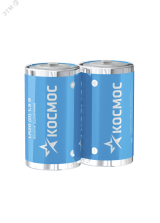 Батарейка  LR20 (D) 1.5V Alkaline 2S в шринке, KOCLR20MAX2S Космос