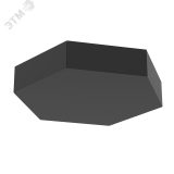 Блок Gexus 520х600 Solid подвесной RAL9005 черный муар V4-R0-90.0009.GXS-0010 Вартон
