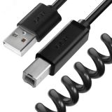 Кабель USB 2.0 AM на BM, витой, морозостойкий, 2 м., черный 1000601964 Greenconnect