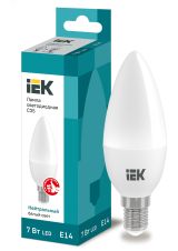 Лампа светодиодная C35 свеча 7Вт 230В 4000К E14 IEK LLE-C35-7-230-40-E14 IEK