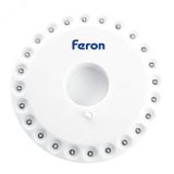 Фонарь светодиодный кемпинговый на батарейках 4xAA с карабином 41684 FERON