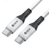 Кабель USB Type C на Type C, 1.5 м., AL белый-черный 1000625611 Greenconnect
