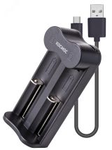 Зарядное устройство 1-2 16340,17335,18490,18650, 20700 питание от USB шнур. автомат., КОСМОС KOC701USB Космос
