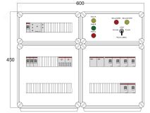 Щит управления электрообогревом HS 6x1700 D316 (в комплекте с терморегулятором и датчиком температуры) DBS078 DEVIbox