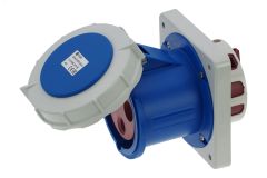 Розетка встраиваемая 125A/230V/1P+N+E/IP67, фланец 130x130 00-00032495 INPIN