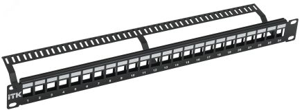 Патч-панель модульная UTP 24 порта 1U PP24-1UMU ITK