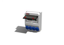 Устройство распределительное настенное пластик IP54 40A корпус 222х284х122 серый 00-00001820 AlpenBox