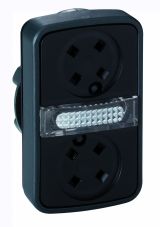 Головка кнопки двойная без вставок + LED ZB4BW7A9 Schneider Electric