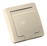 Розетка скрытая с заземлением IP44 слоновая кость РС16-511-01 HEGEL