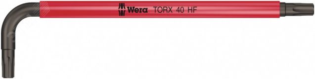 Ключ Г-образный 967 SL TORX HF Multicolour с функцией фиксации крепежа TX 40 x 132 мм WE-024178 Wera