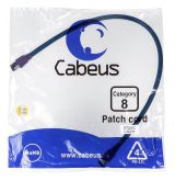 Патч-корд S/FTP, категория 8 (40G, 2000 MHz), 2xRJ45/8p8c, экранированный, синий, LSZH, 0.5 м 9700c Cabeus