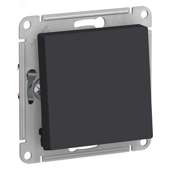 Переключатель одноклавишный ATLASDESIGN схема 6 10АХ механизм карбон ATN001061 Systeme Electric