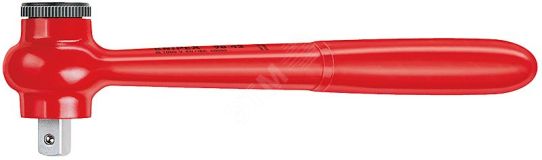 Рукоятка трещоточная VDE 1000V DR 1/2 L-265 мм диэлектрическая KN-9842 KNIPEX
