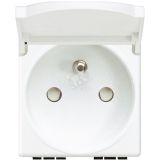 Розетка 2П с заземлением 10А/16А 250В с крышкой N4145 BTicino