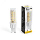 Лампа светодиодная LED 13вт 230в G9 теплый капсульная 38152 FERON