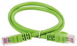 Патч-корд категории 6 UTP PVC 2м зеленый PC02-C6U-2M ITK