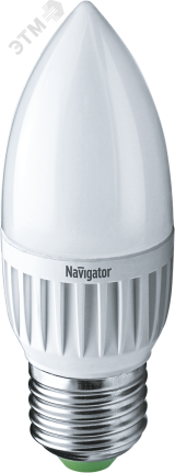 Лампа светодиодная LED 5вт E27 теплый матовая свеча 18863 Navigator Group