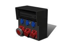 Устройство распределительное настенное твердая резина IP44 63A корпус 370х370х203 00-00009653 AlpenBox