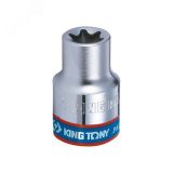 Головка торцевая TORX Е-стандарт 3/8', E18, L = 28 мм 337518M King Tony